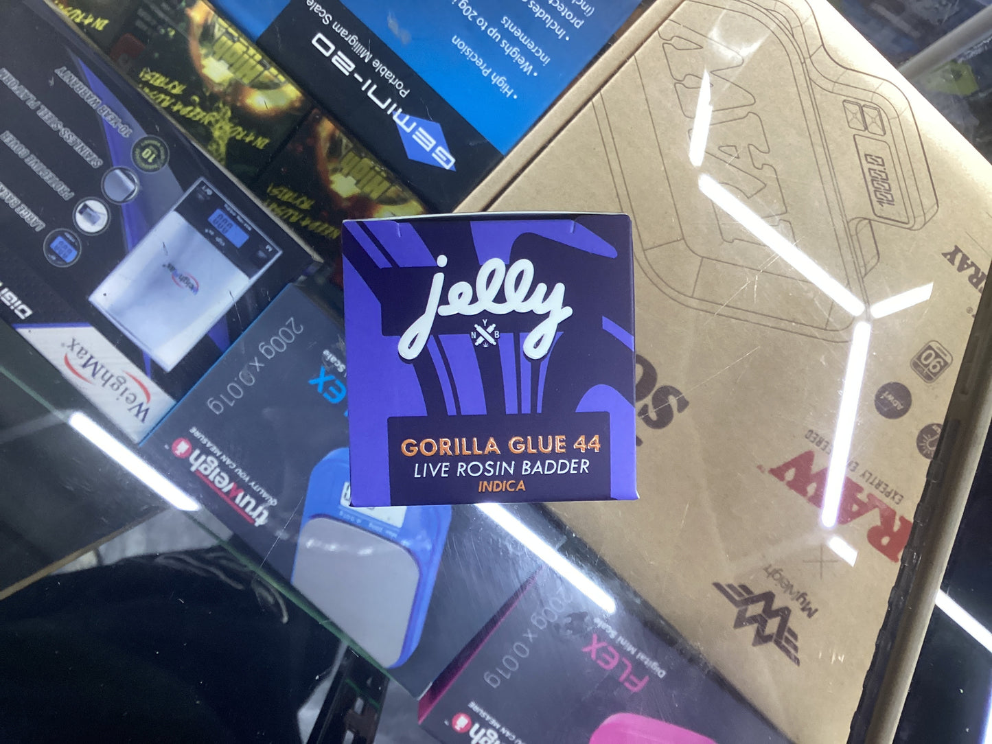 Jelly live rosin badder indica gorilla glue 2g