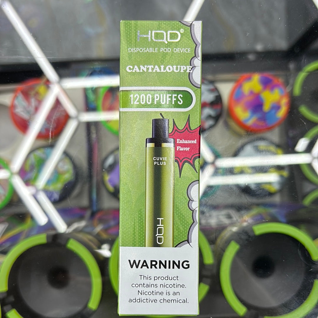 HQD cantaloupe, 1200 puffs curvy plus