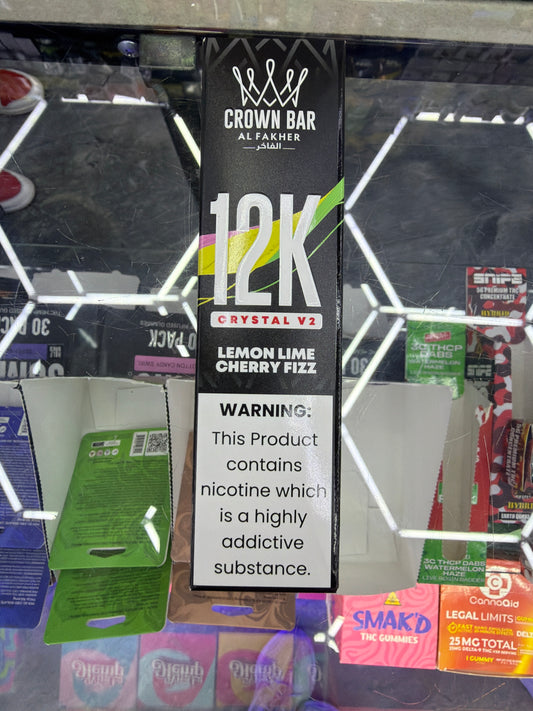 Al Fakher Crown Bar 12k crystal v2 lemon lime cherry fizz
