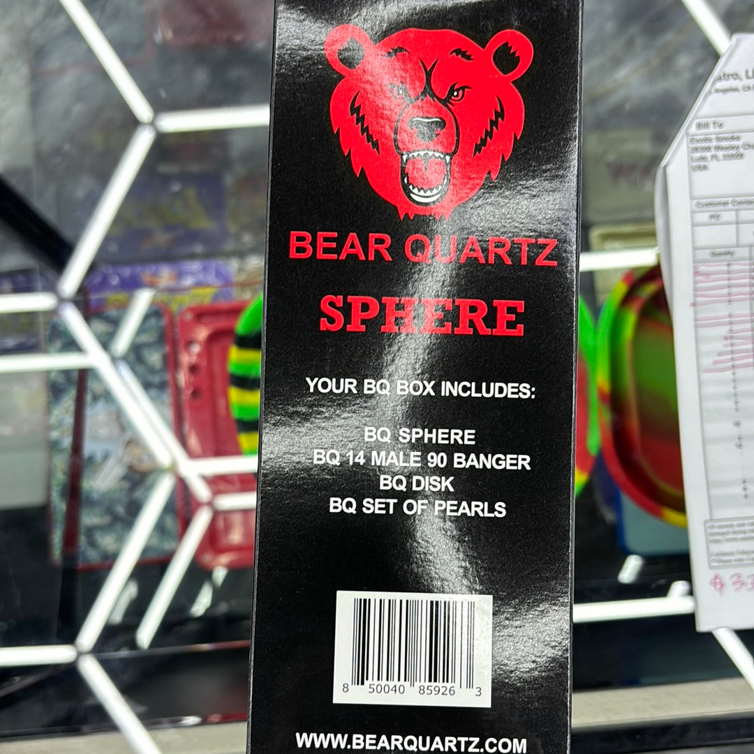 Bear quartz sphere frosted rig kit