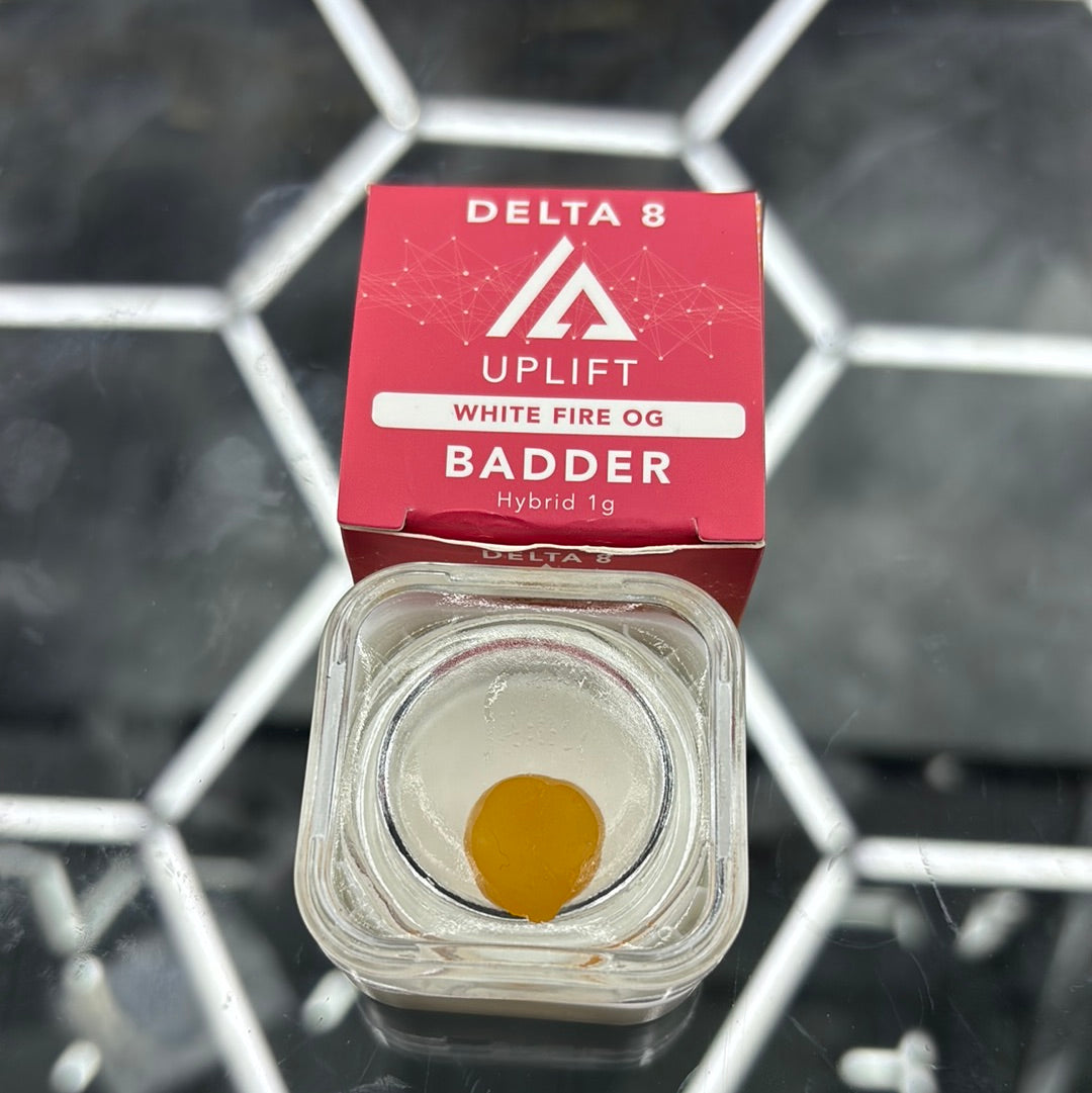 Uplift Delta, eight white fire OG batter hybrid 1G