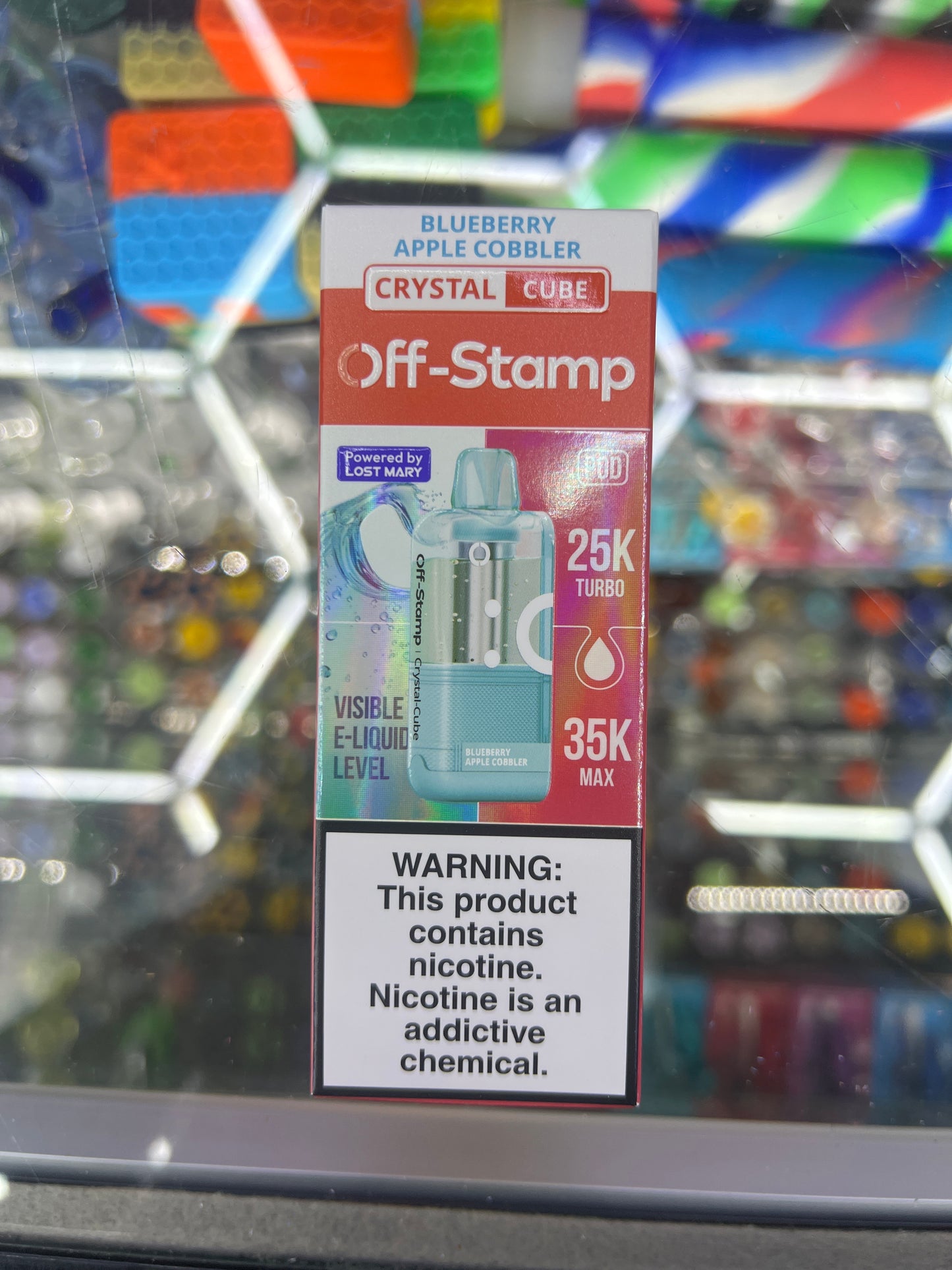 Off stamp crystal cube 25K blueberry apple cobbler