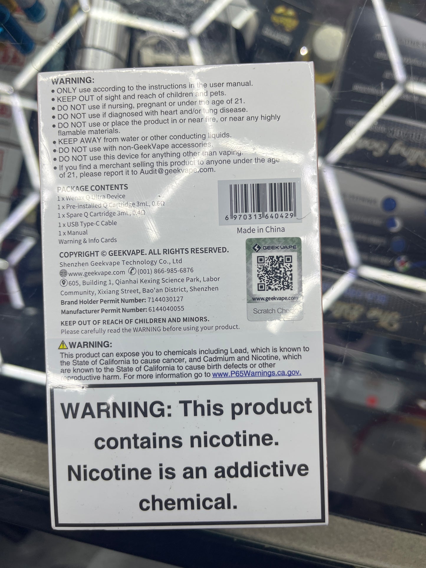 Geekvape wenax q ultra champagne gold