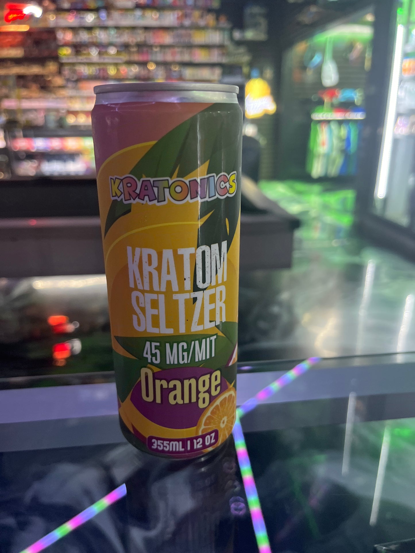 Kratonics kratom seltzer 45mg orange