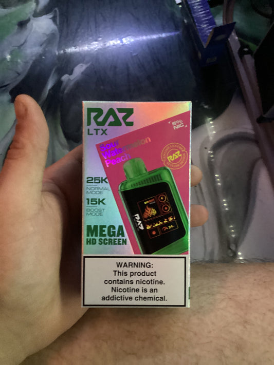 Raz LTX 25k puffs sour watermelon peach