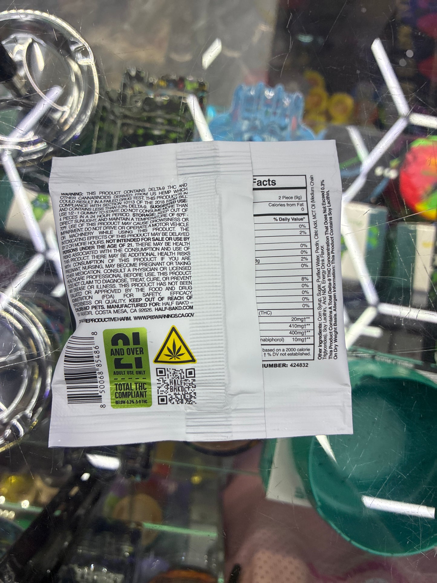 Half bakd sumo sour’d, sour zkittles 420mg