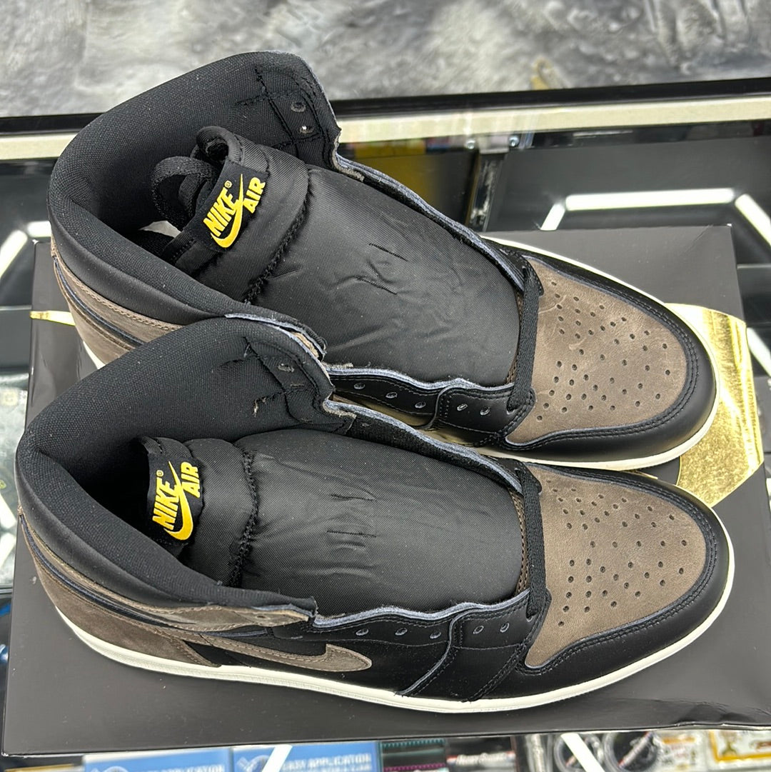 Air Jordan, one retro high OG black/metallic gold