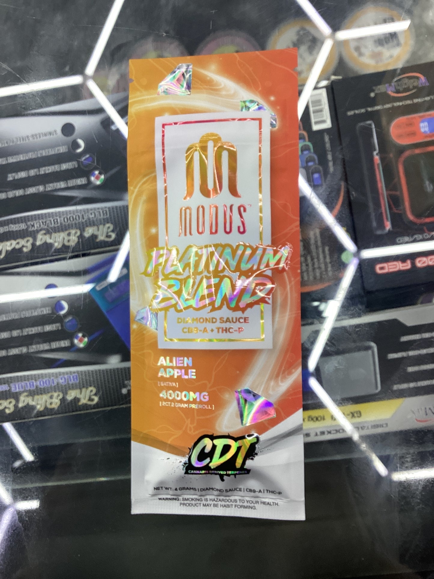 Modus platinum blend thcp prerolls 2pack alien apple sativa
