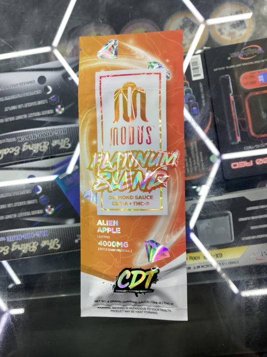 Modus platinum blend thcp prerolls 2pack alien apple sativa