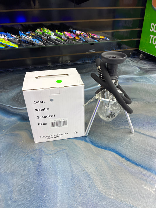 Mob mini spider hookah 12’ glow silver