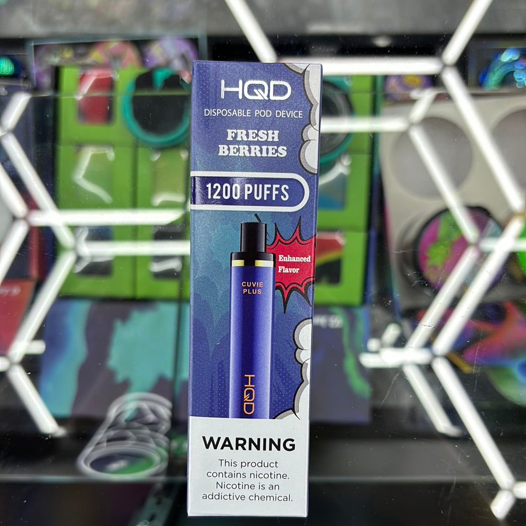 HQD fresh berries, 1200 puffs curvie plus