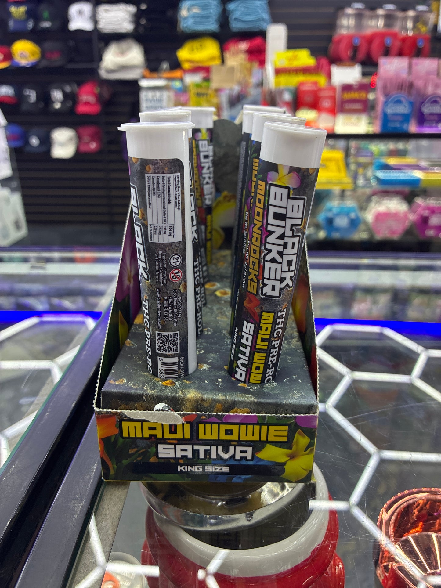 Black bunker moon rocks thca pre-rolls 2g mauie wowie sativa