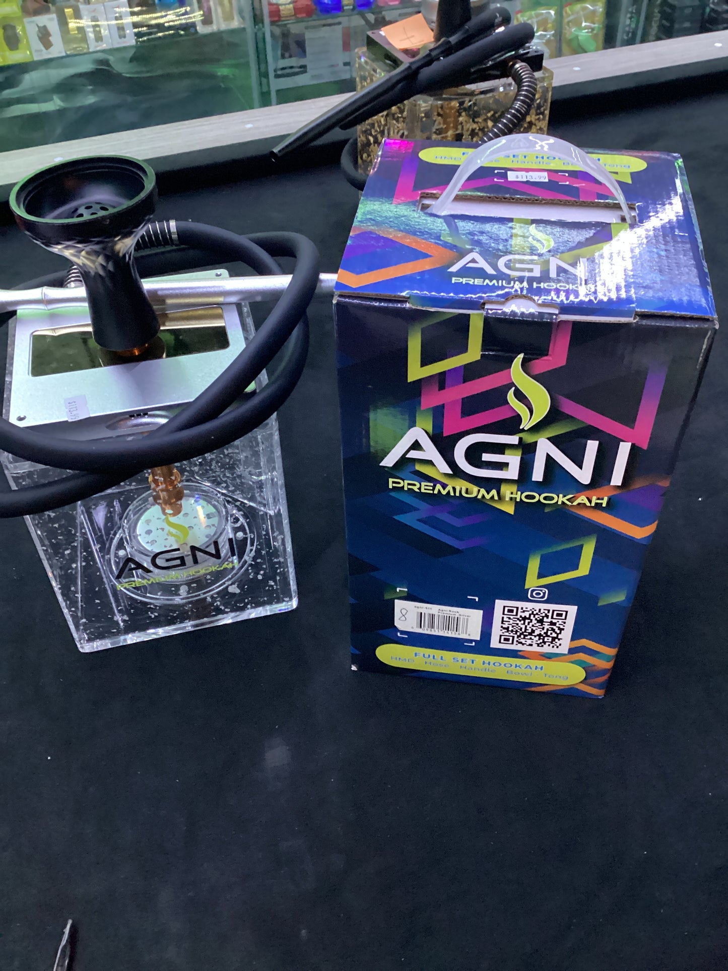 Agni hookah rock premium-silver