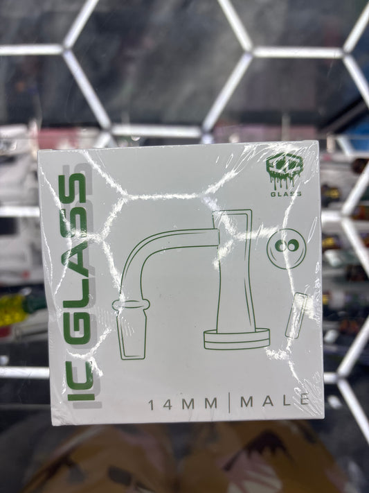 Ic glass  14 mm male 90°