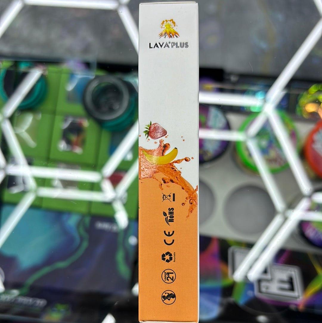 Lava plus tobacco free 2600 puffs strawberry banana