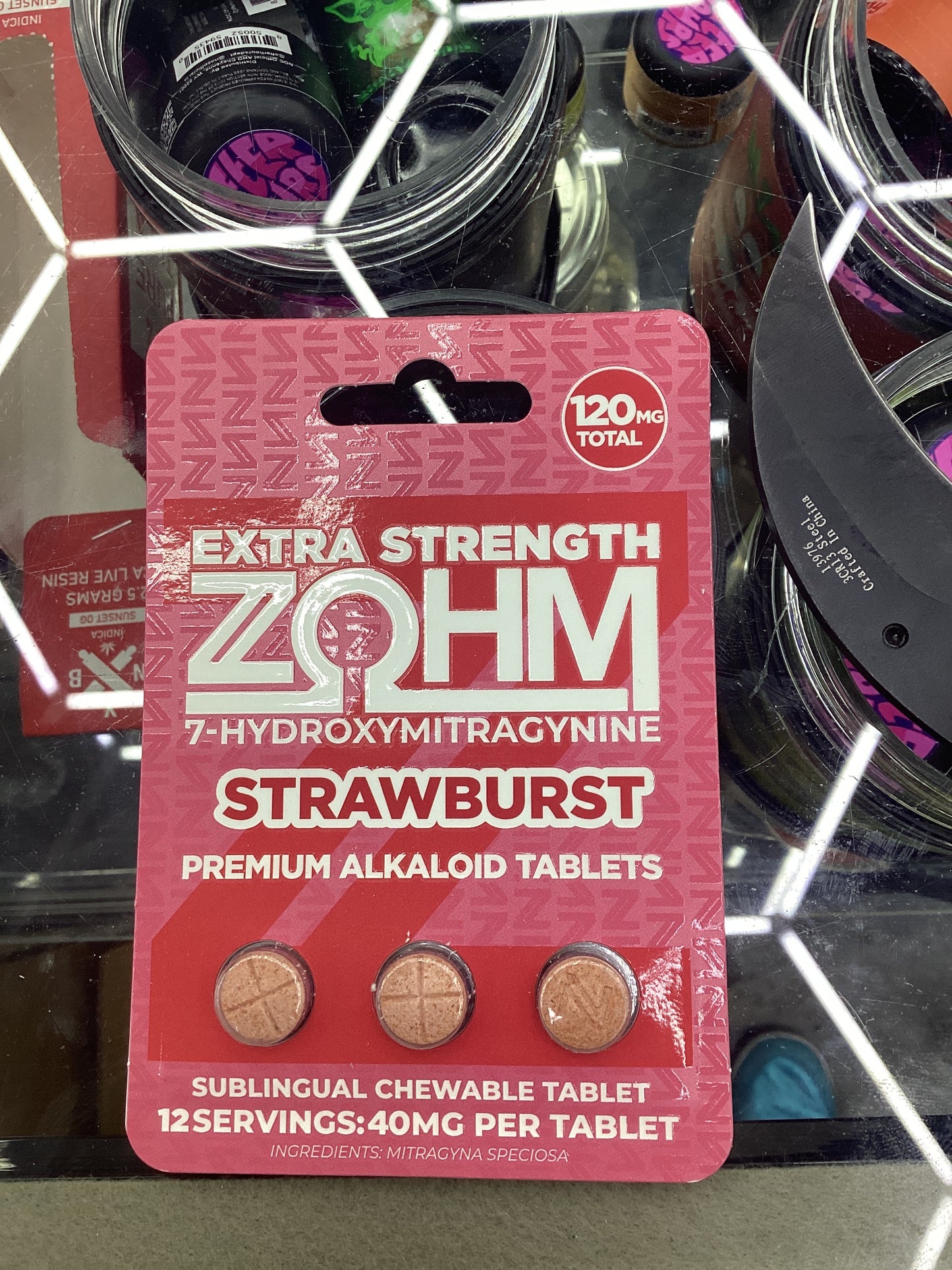 Zohm 7-hydroxy Extra strength strawberry 40mg tablets 3