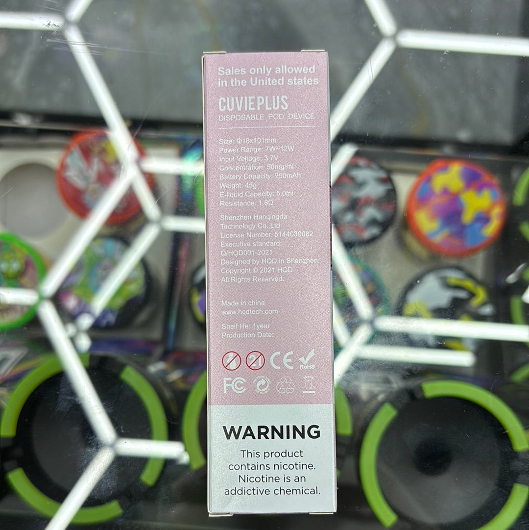 HQD strawberry, 1200 puffs