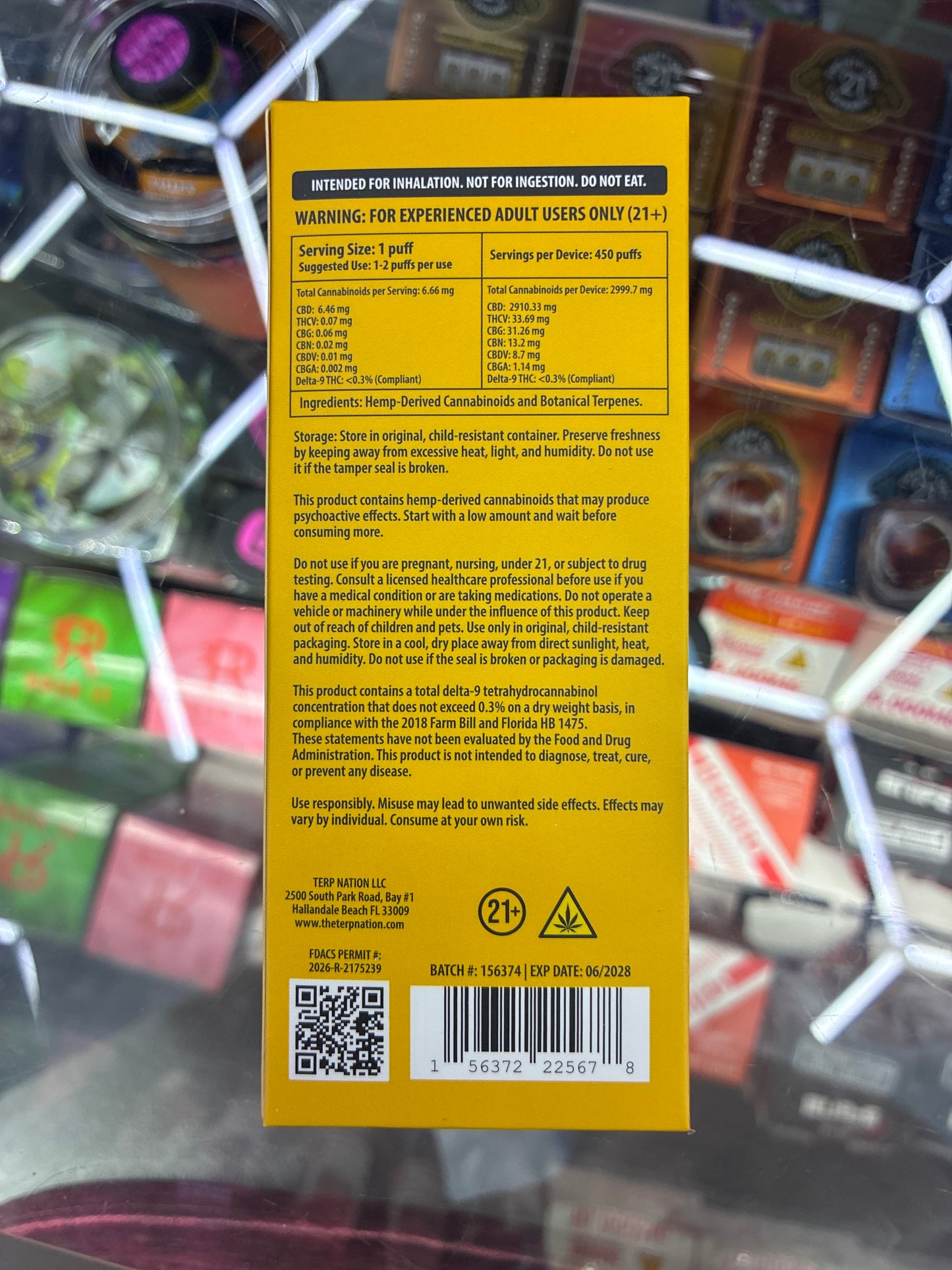 SMAK’D 3g cbd disposable vape crescent kush Indica