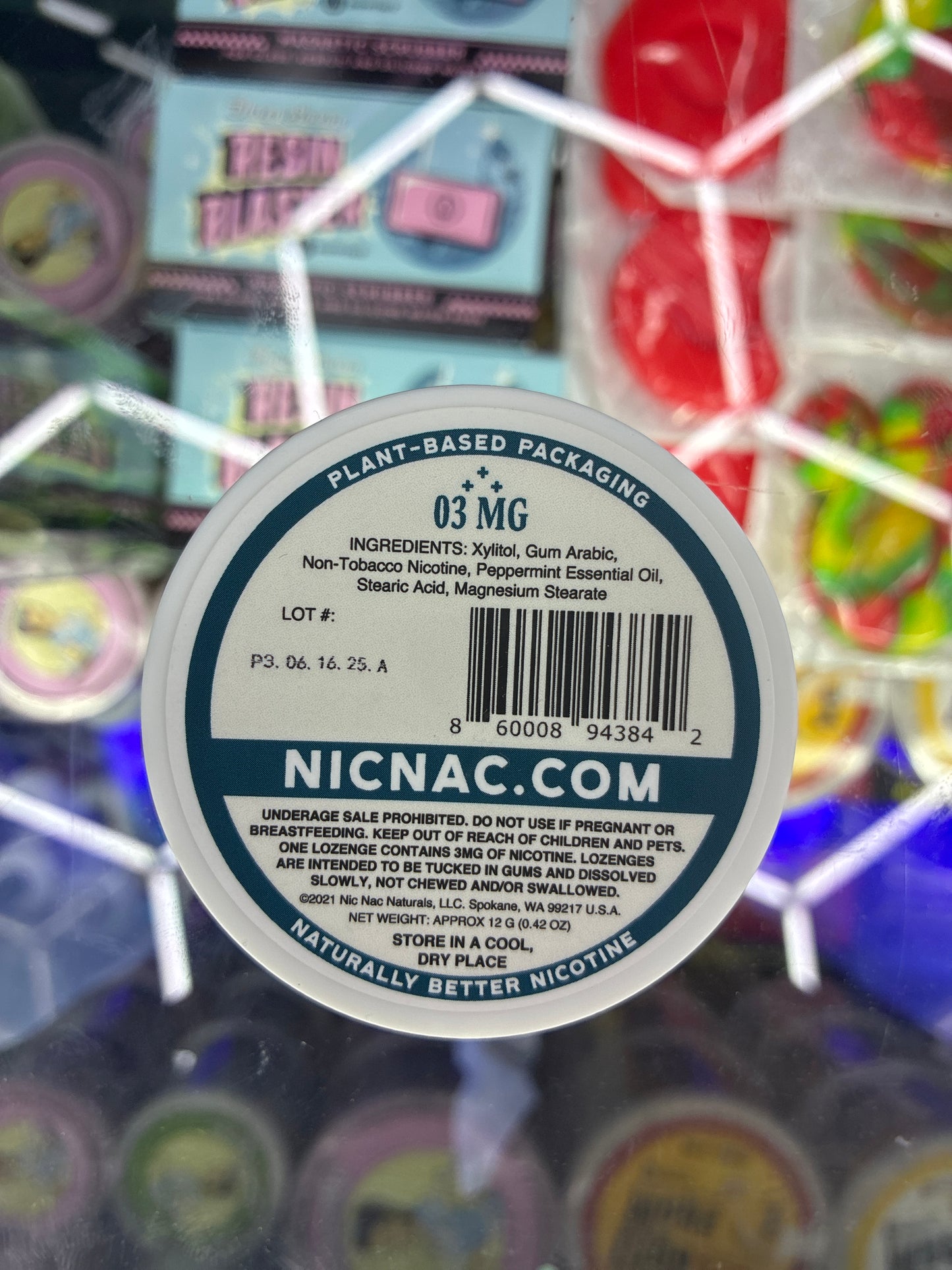 NICNAC NATURALS 15ct 03mg Peppermint