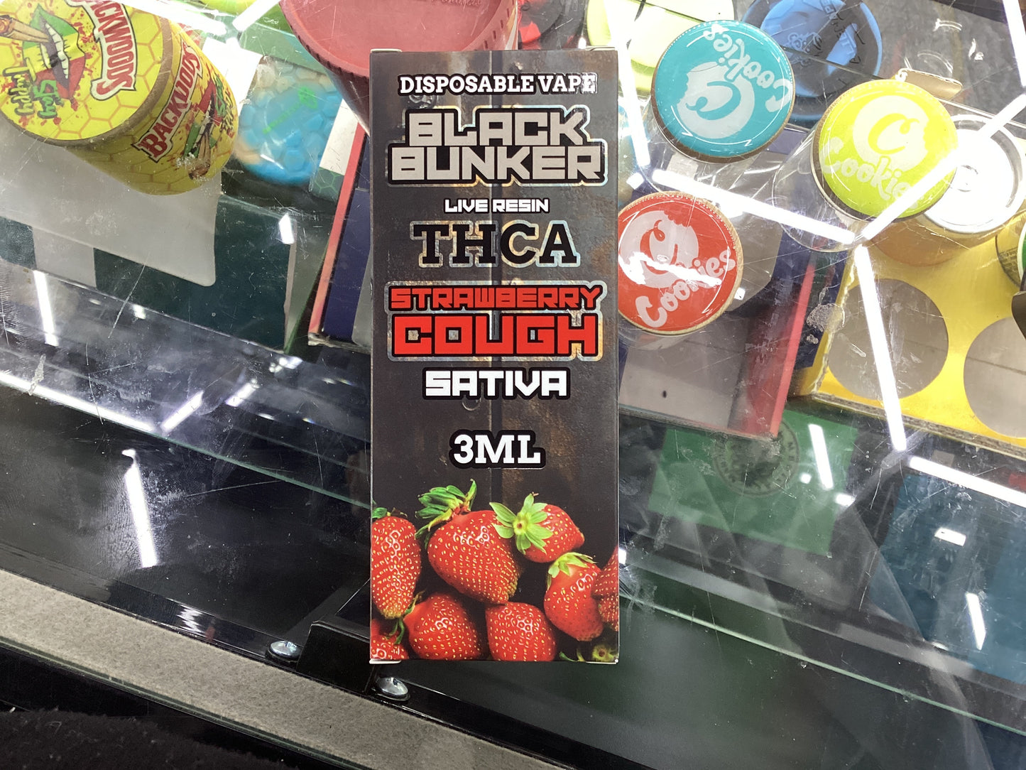 Black bunker live resin strawberry cough sativa 3ml