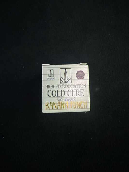 Higher education, Cold Cure, THCP Budder, wax Banana Punch, Indica, 2 g
