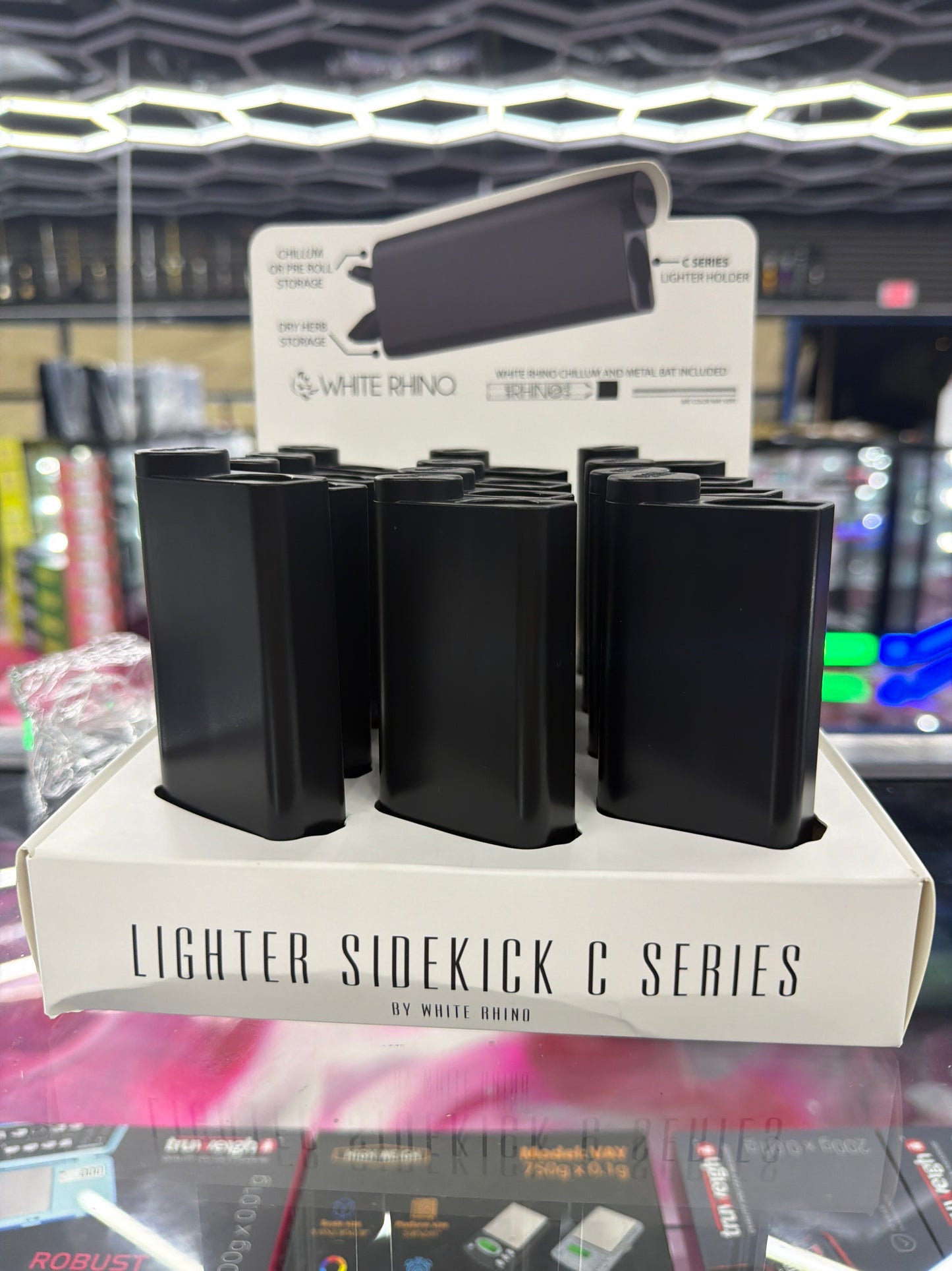 WHITE RHINO Lighter Sidekick with Chillum and One Hitter - C Series Solid
