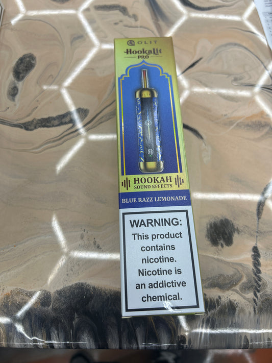 Olit hookah lit pro 60000k puffs blue razz lemonade