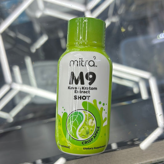 Mitra 9 m9 kava & kratom extract shot crisp apple