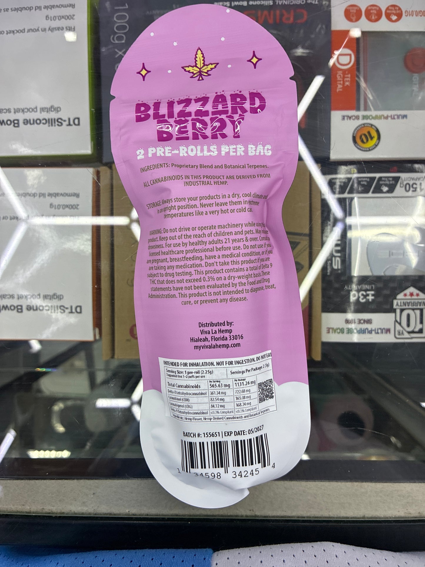 Viva la hemp frost rolls thca diamonds frost blizzard berry hybrid