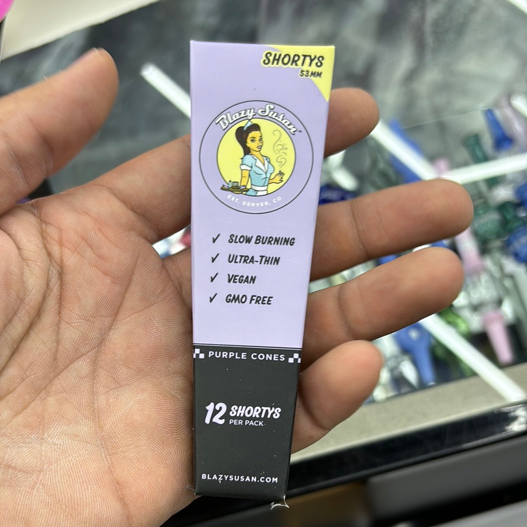 Blazing Susan 12 shortys cones shortys purple