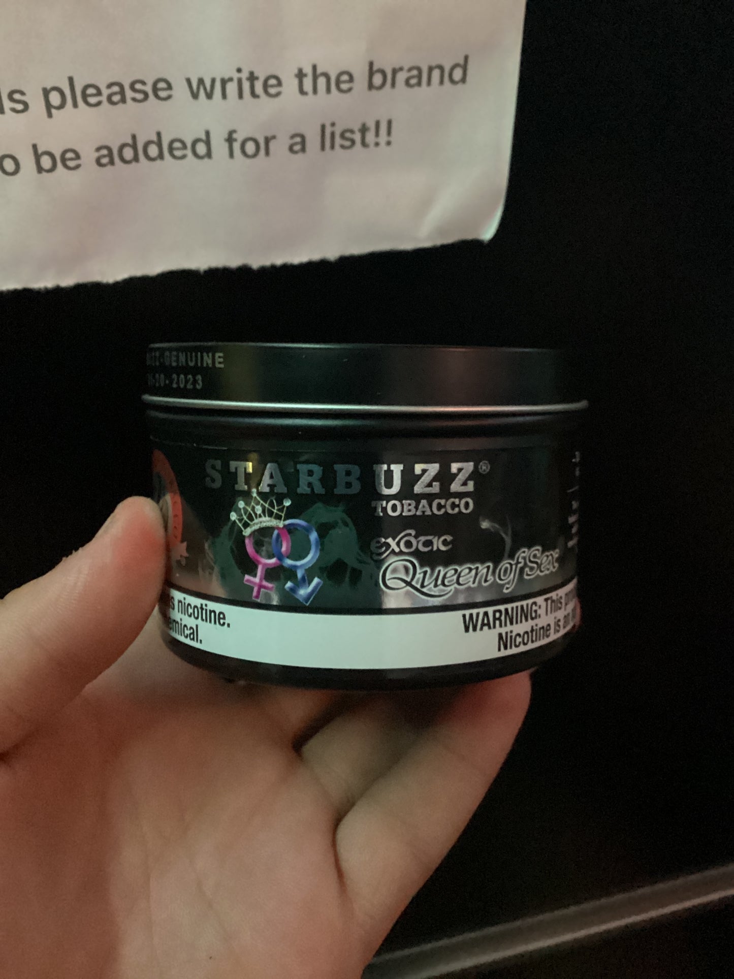 Starbuzz tobacco 100g exotic queen of sex