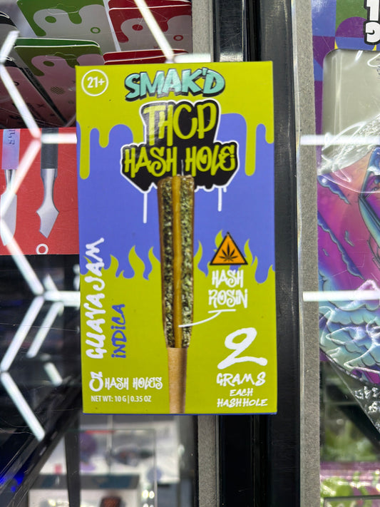 Smak’d Thcp Hash Hole 5ct x2g Guavajam indica
