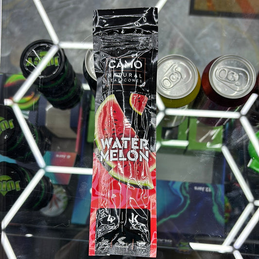 Camo watermelon, natural leaf cones, 4 cones