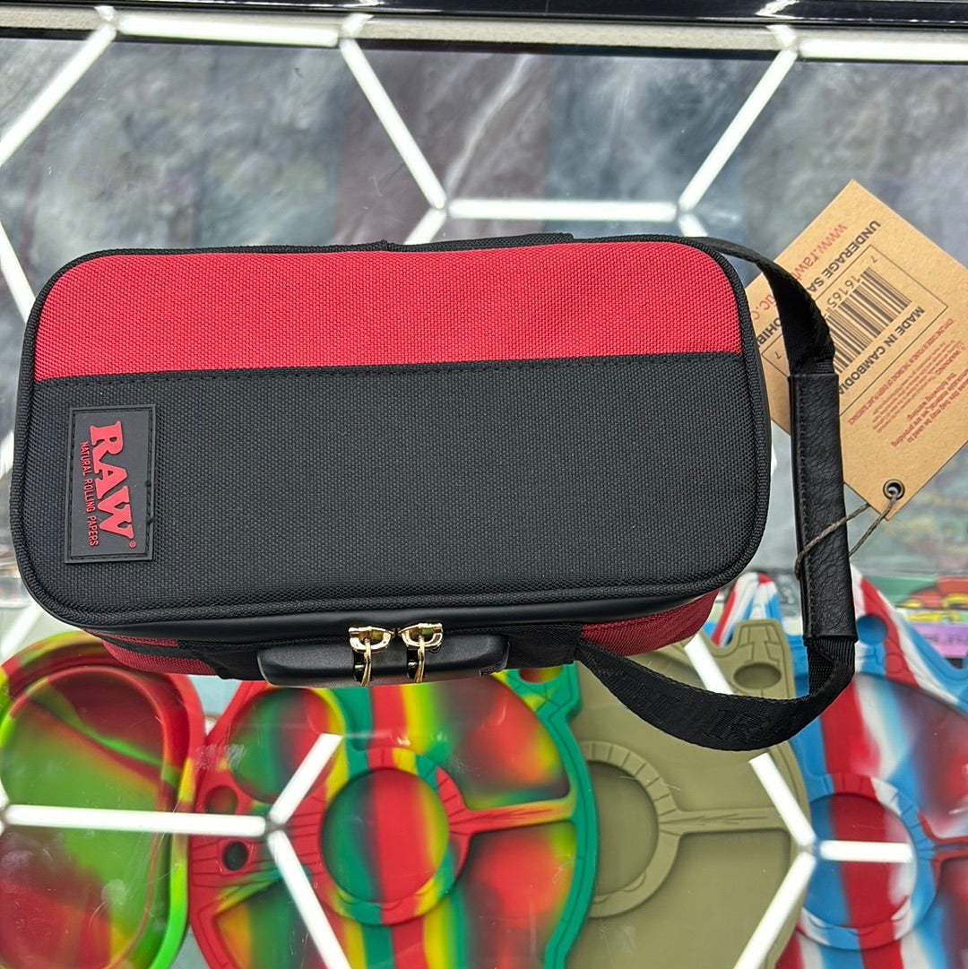 Raw pouch red/black