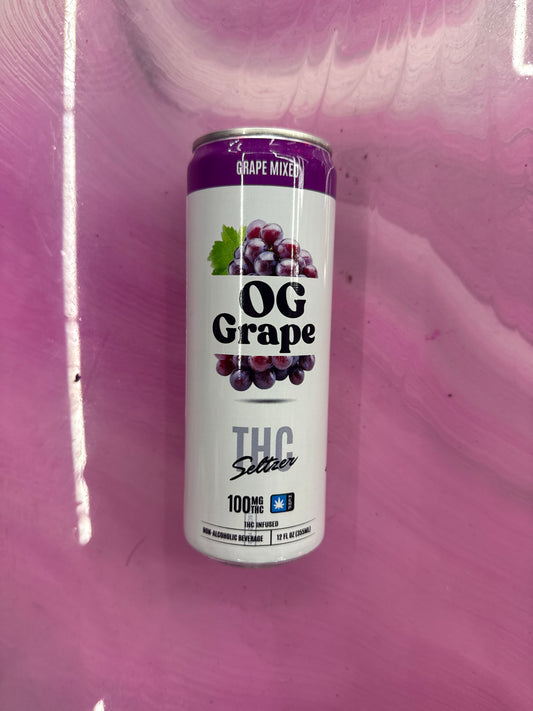 Sticky Green Thca Seltzer OG Grape (Grape Mixed) 12floz