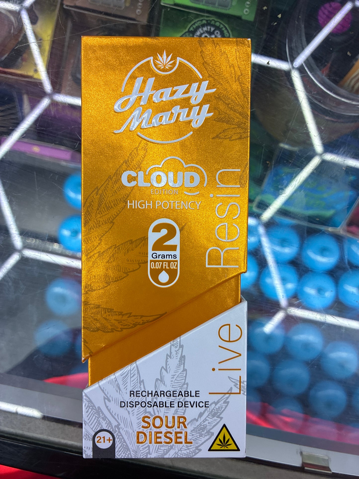 Hazy Mary cloud edition 2g live resin disposable sour diesel hybrid