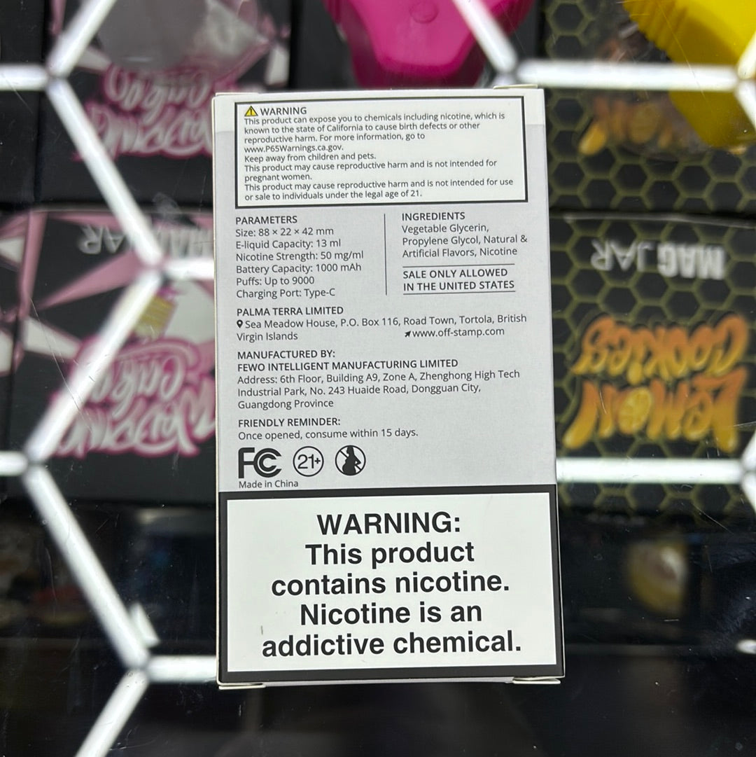 Off stamp cherry strazz