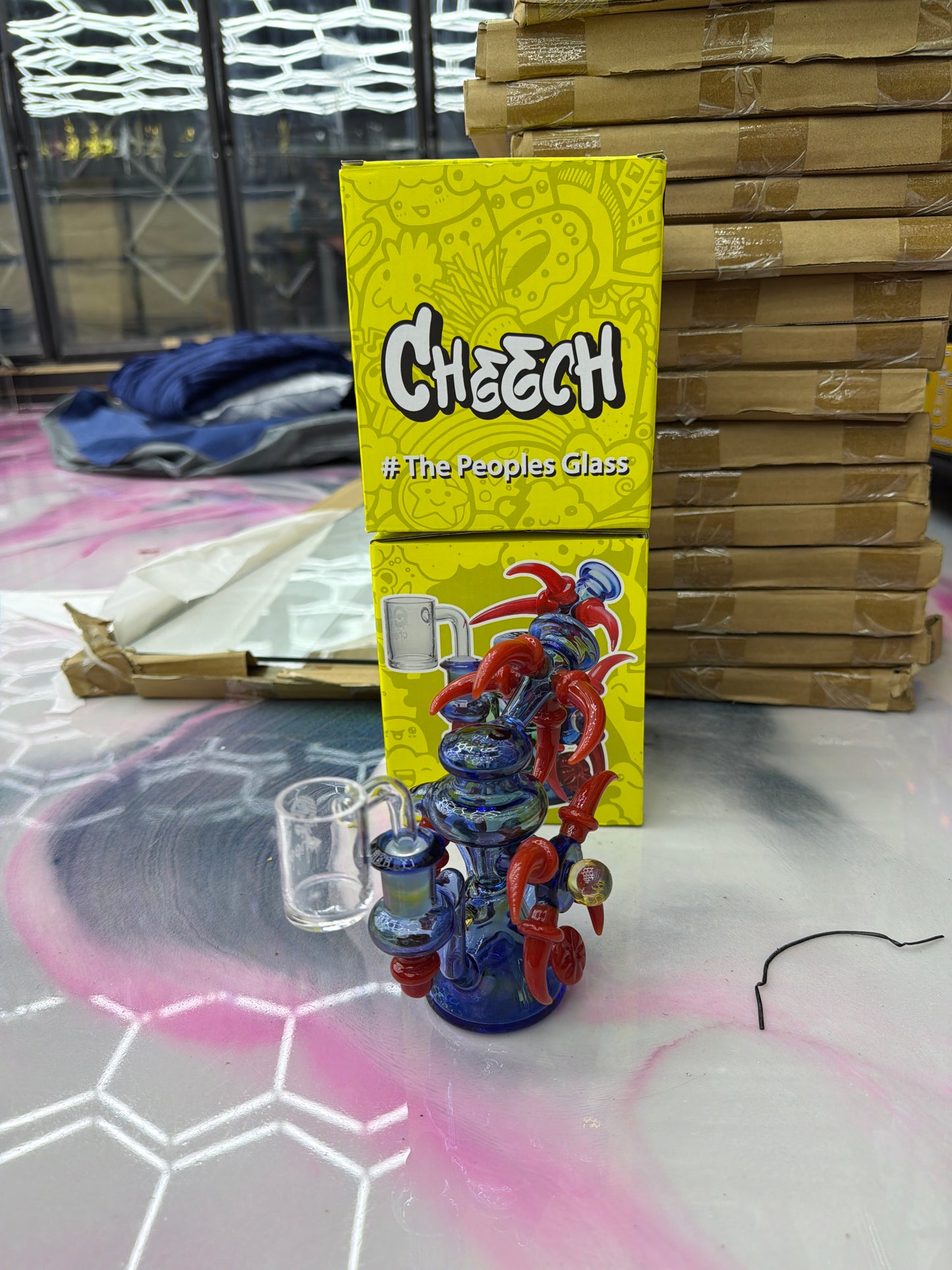 Cheech Water Pipe ch-290 HOLD YOUR HORNS