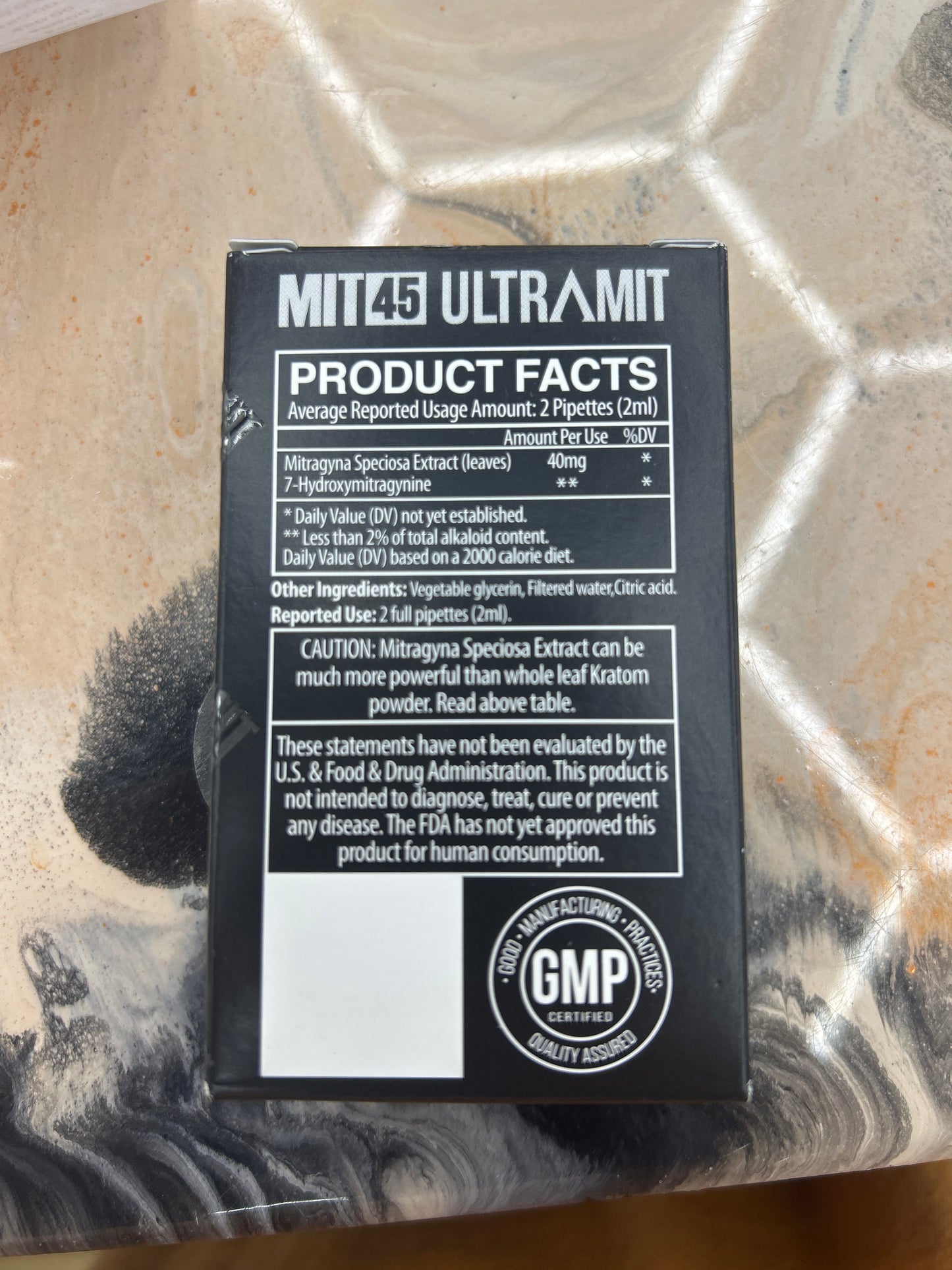 MIT 45 ultramit liquid Kratom extract 15ml