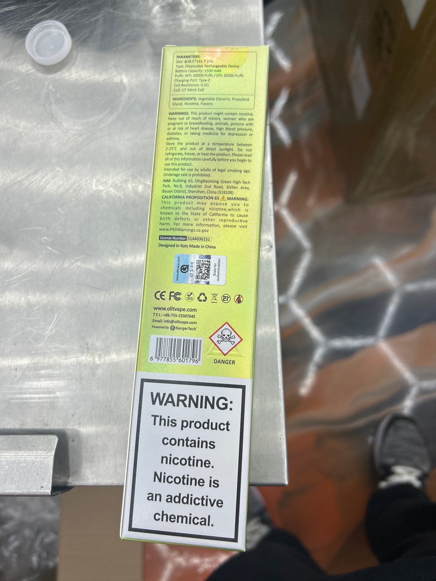 Olit hookah lit pro 60000k puffs sweet passion fruit