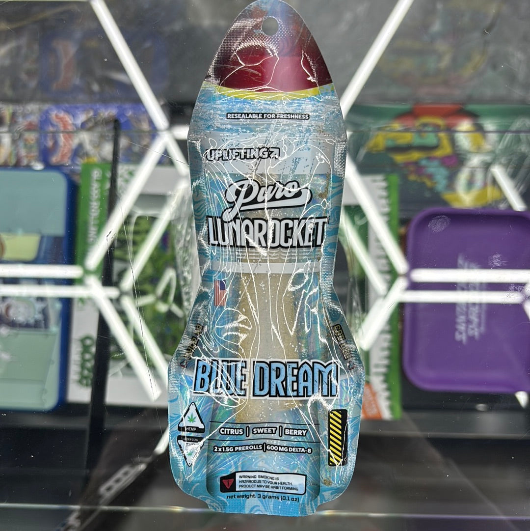 Puro lunarocket blue dream, 2X 1.5G pre-roll, uplifting