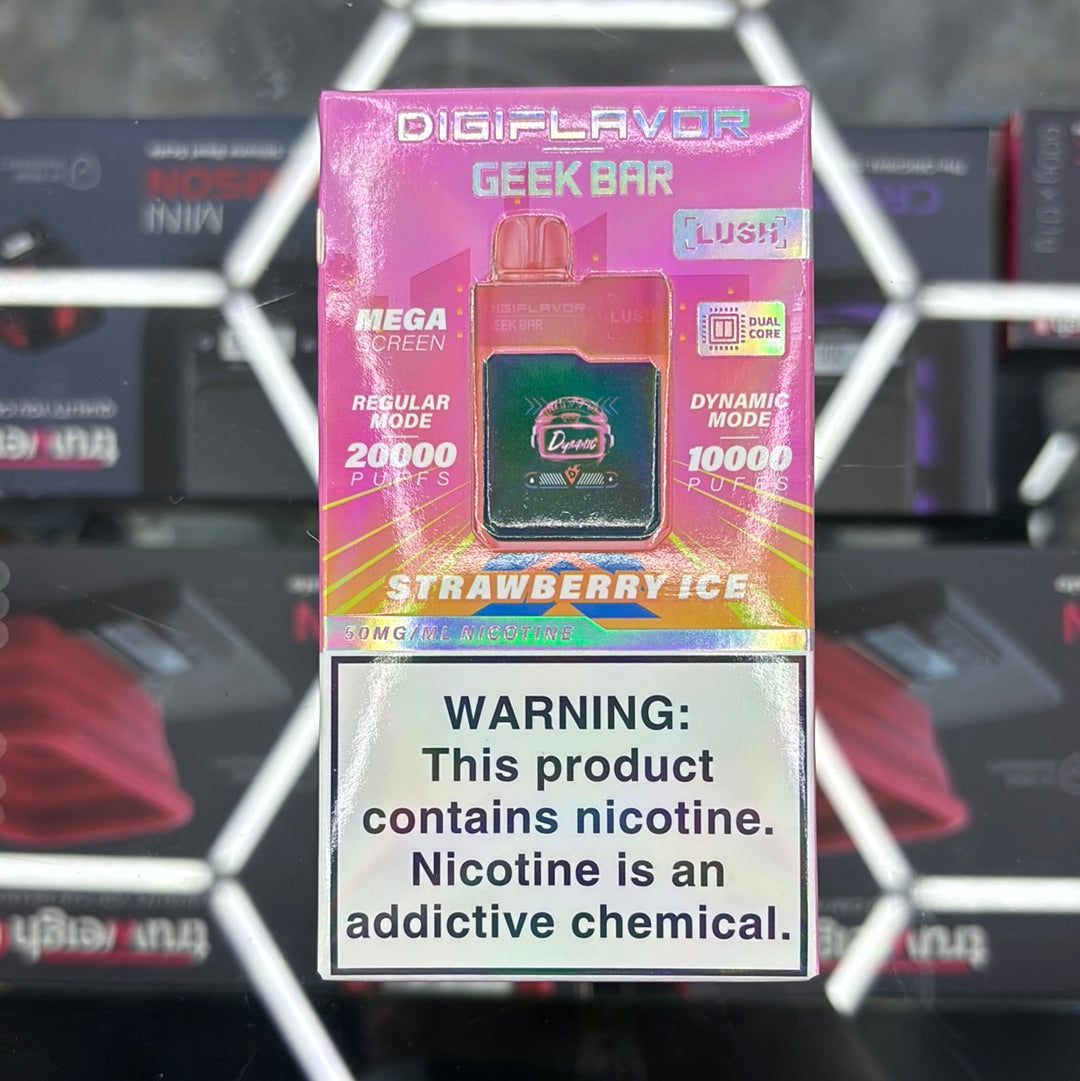 Geekbar 20,000 puffs strawberry ice