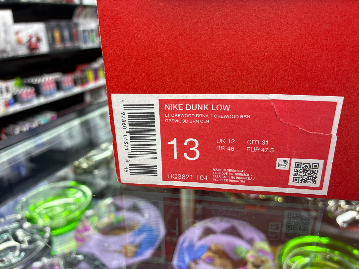 Nike dunk low lt orewood size 13