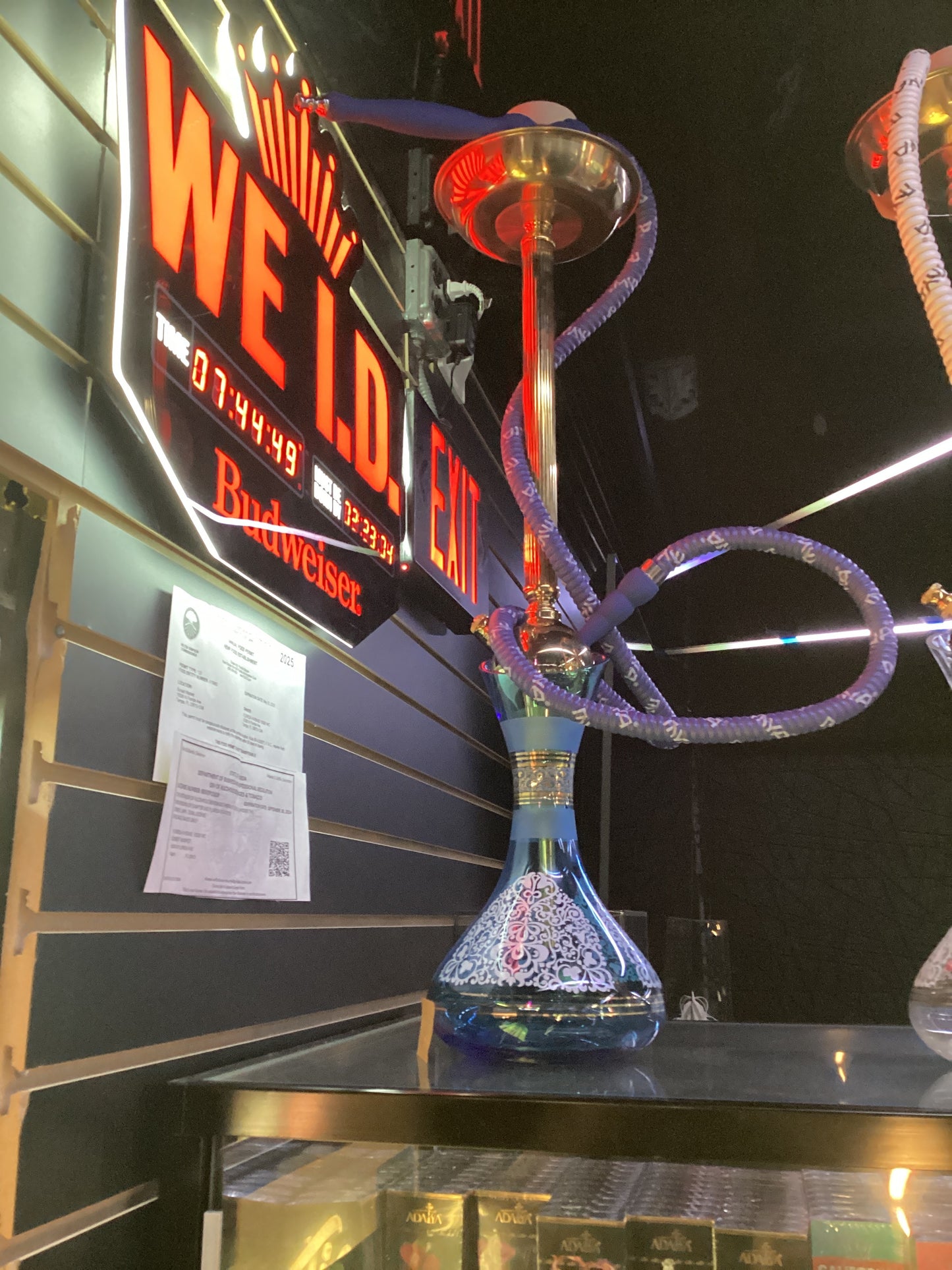 Mya hookah olla-gold light blue