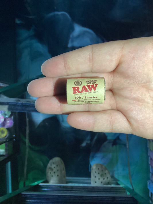 Raw hemp wick, 10 ft