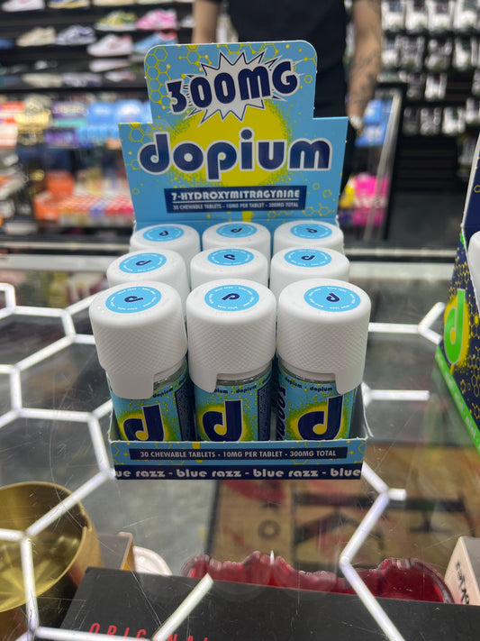 Dopium 7-hydro 10mgx30ct blue razz