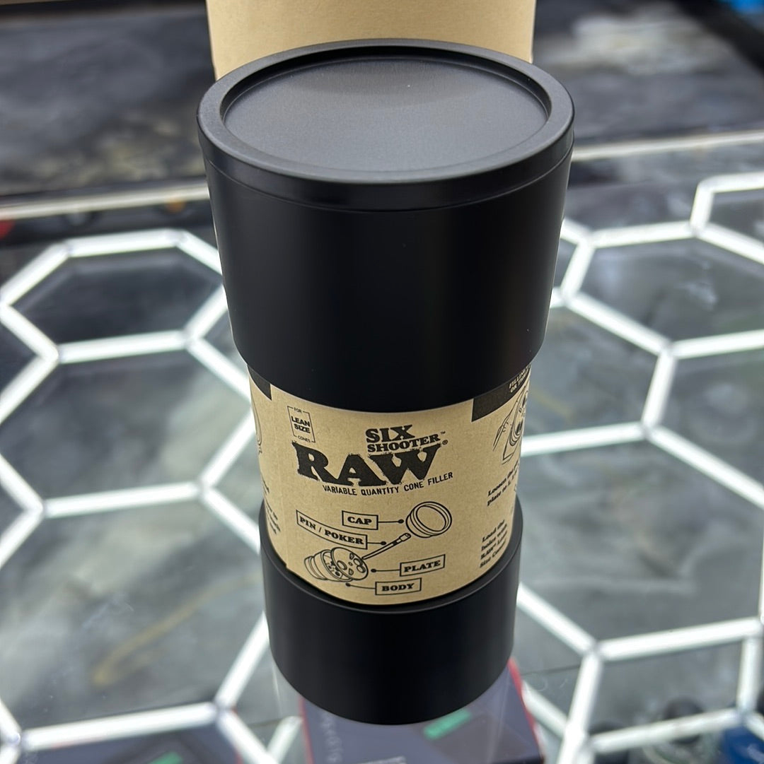 Raw lean size cones, six shooter
