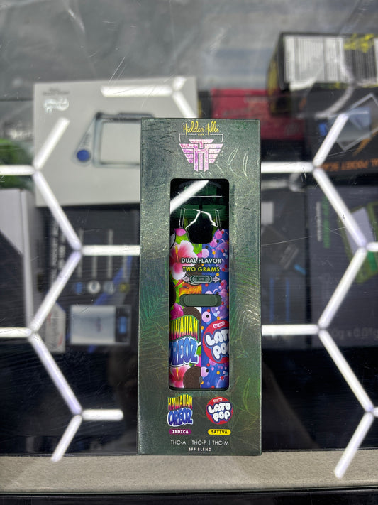 Hidden Hills Hawaiian Oreos, Indica lotto Pops sativa