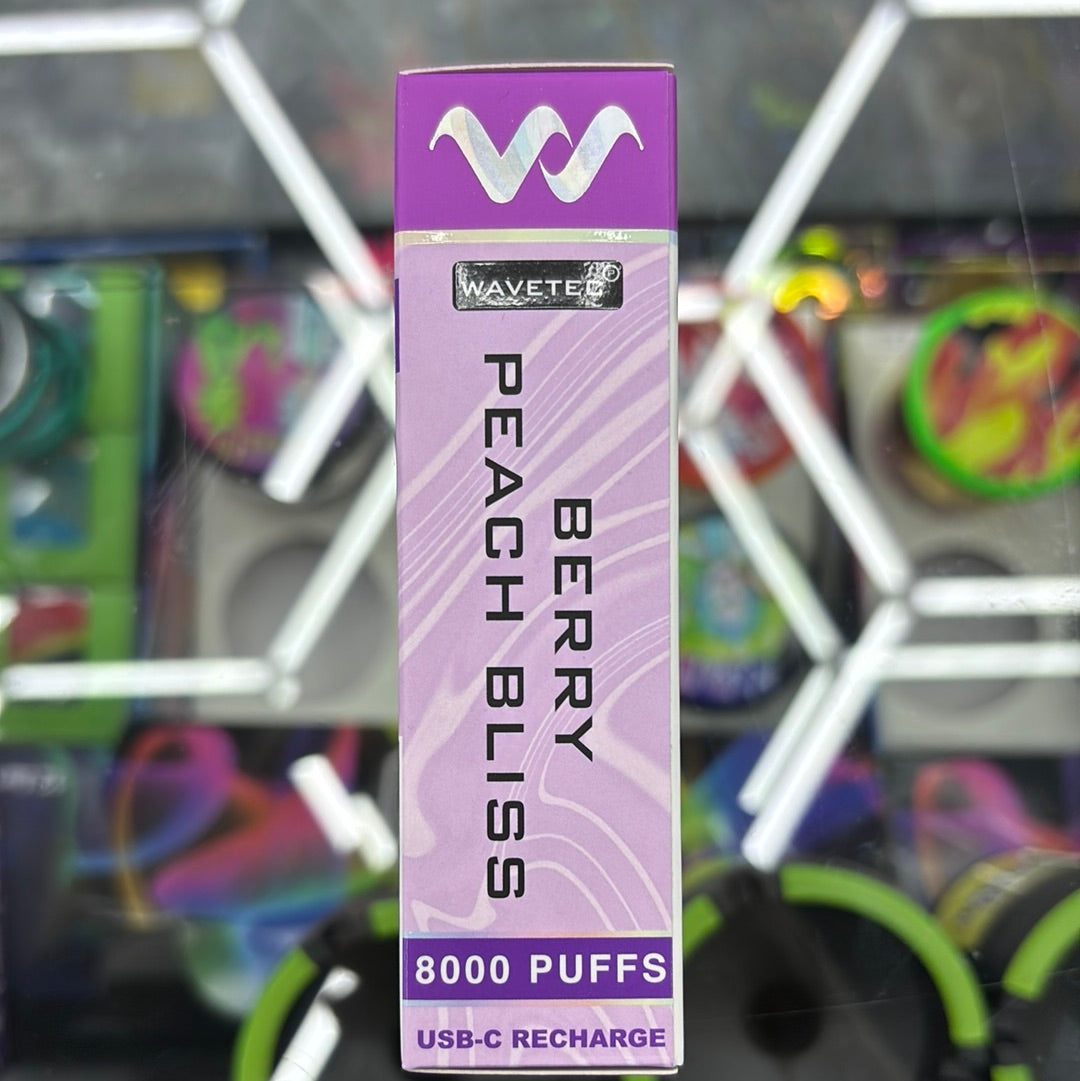 Wave berry peach bliss, 8000 puffs