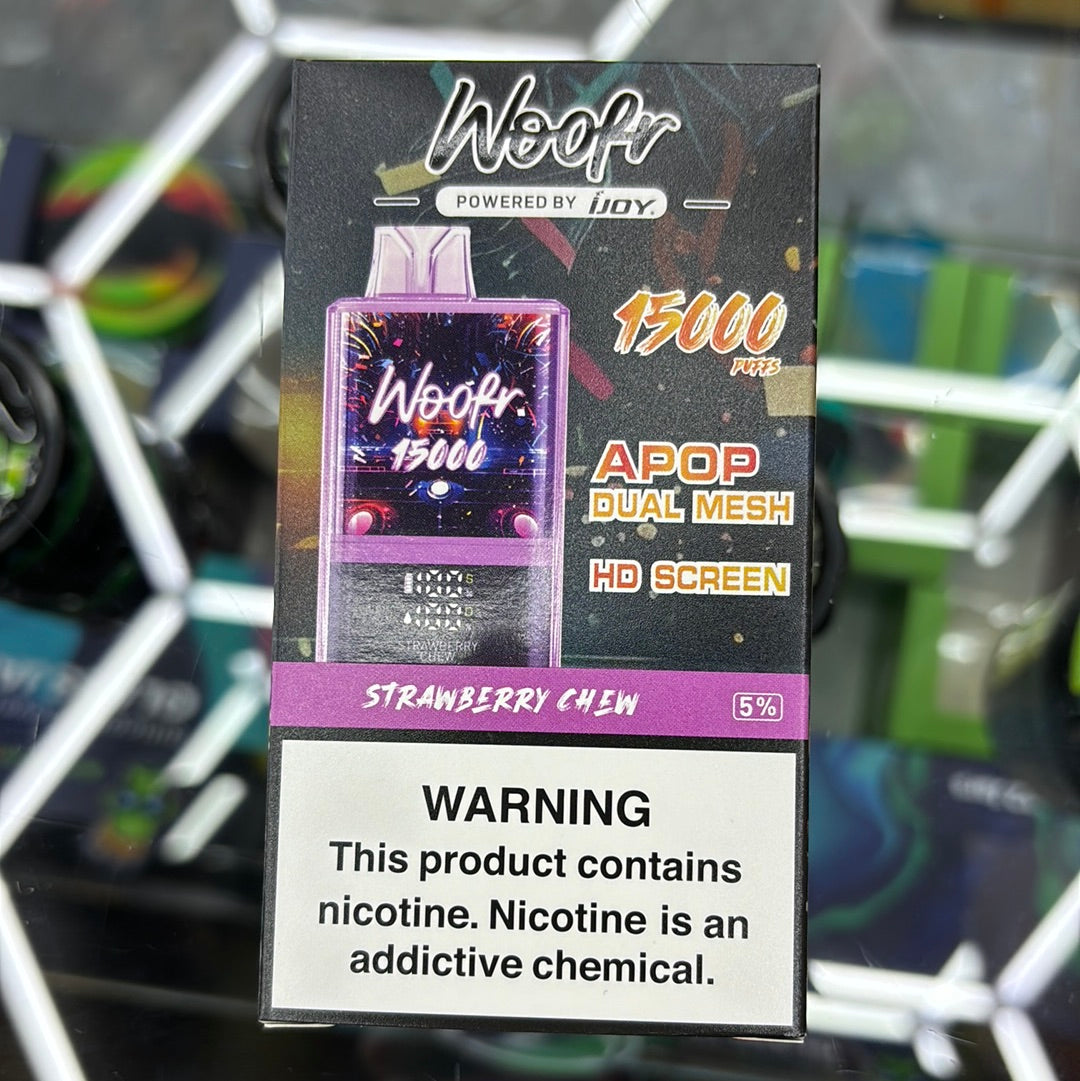Woofr 15000 puffs strawberry chew